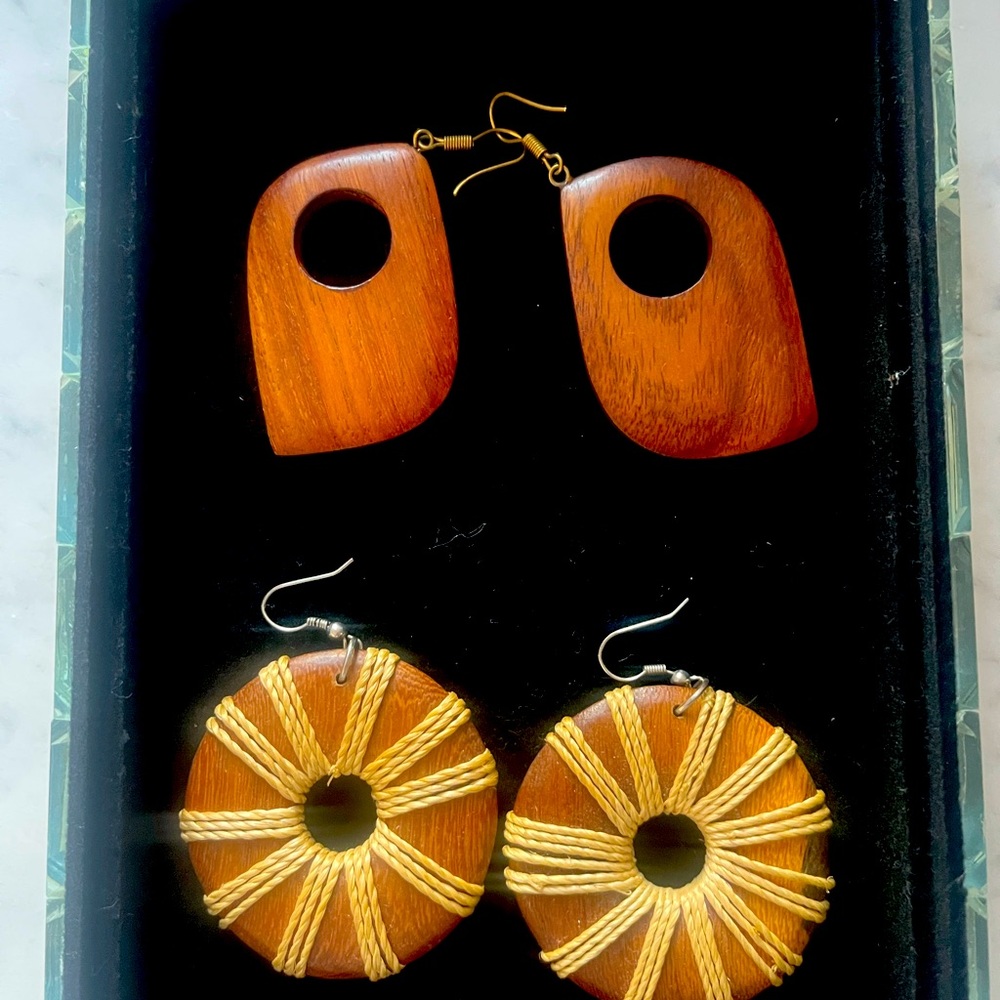 Wooden earrings